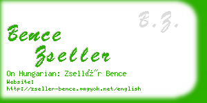 bence zseller business card